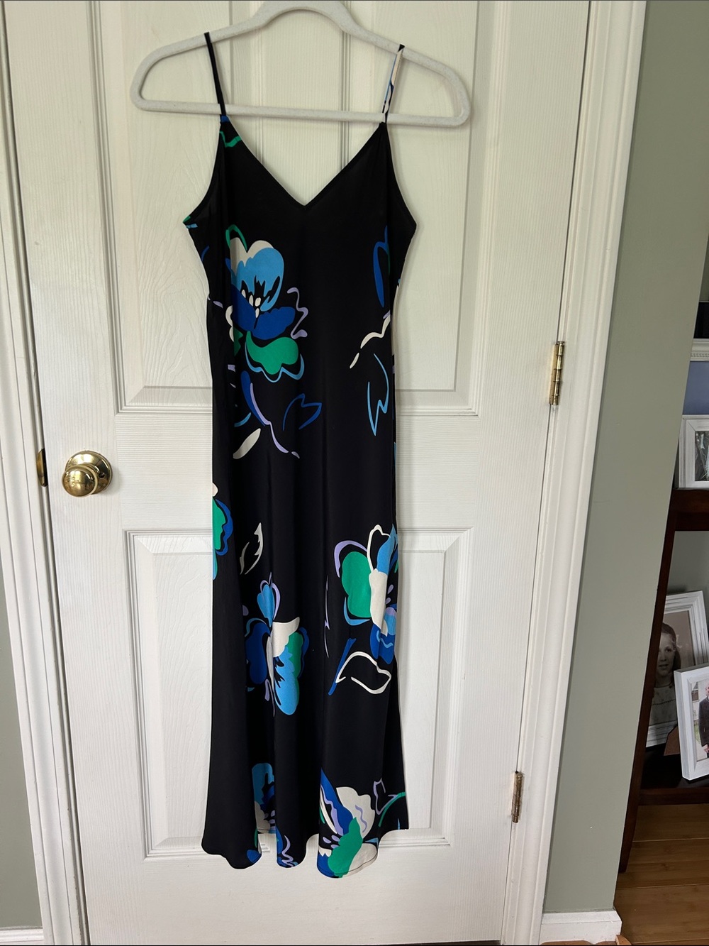 NWT GAP  XS Navy Maxi Slip Dress